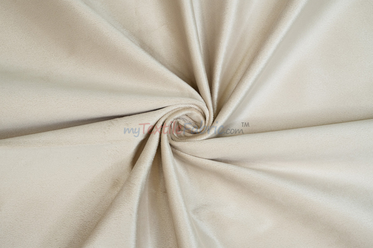 Extra Wide Fire Retardant Drapery Velvet Fabric by the Yard | 118" Wide | Multiple Colors |