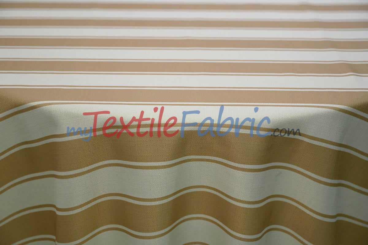 Rustic Linen Stripe Fabric | Yarn-Dyed Stripes | Linen Look | 56/58” Wide | Available in Multiple Colors