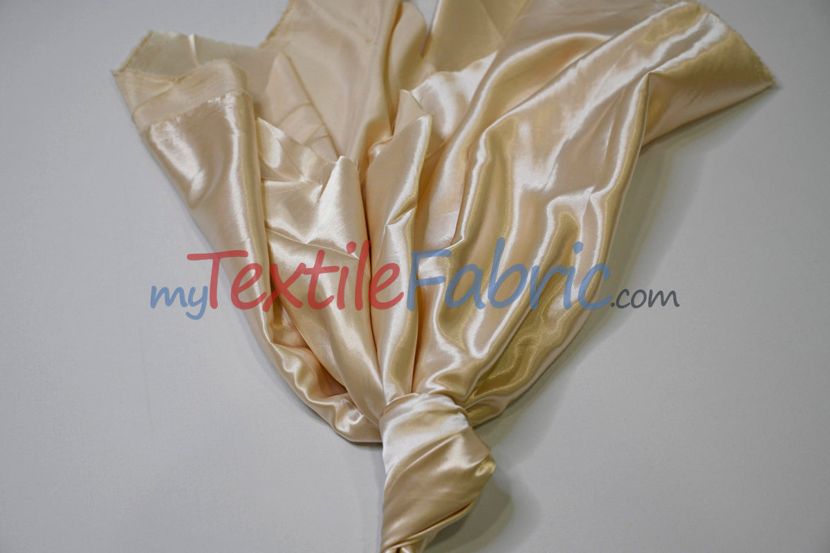 Stretch Charmeuse Satin Fabric | Soft Silky Satin Fabric | 96% Polyester 4% Spandex | Multiple Colors | Yards & Bolts
