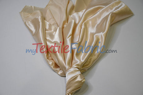 Stretch Charmeuse Satin Fabric | Soft Silky Satin Fabric | 96% Polyester 4% Spandex | Multiple Colors | Yards & Bolts