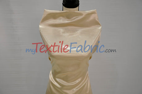 Stretch Charmeuse Satin Fabric | Soft Silky Satin Fabric | 96% Polyester 4% Spandex | Multiple Colors | Yards & Bolts