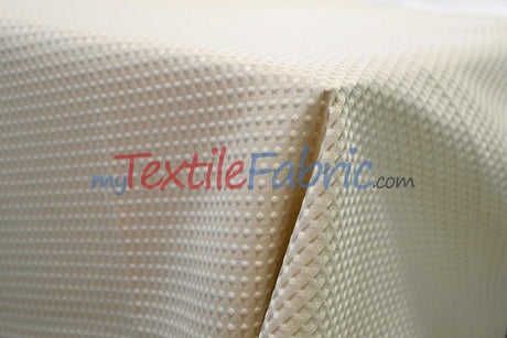 Waffle Brocade | Textured Fabric | 100% Polyester | 60" Wide | Apparel & Home Decor