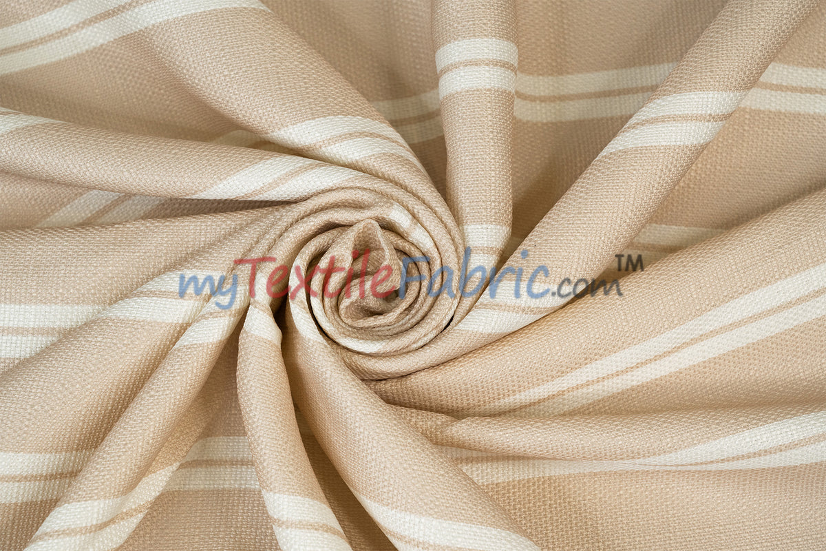 Monarch Stripe Fabric by the Yard | 100% Polyester | 60" Wide |