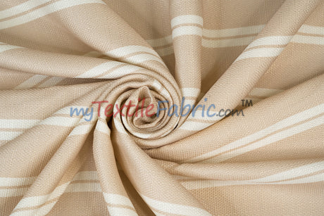 Monarch Stripe Fabric by the Yard | 100% Polyester | 60" Wide |