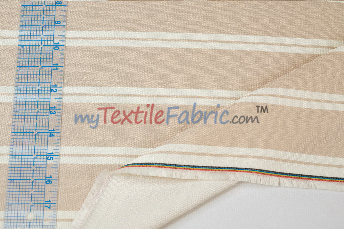 Monarch Stripe Fabric by the Yard | 100% Polyester | 60" Wide |