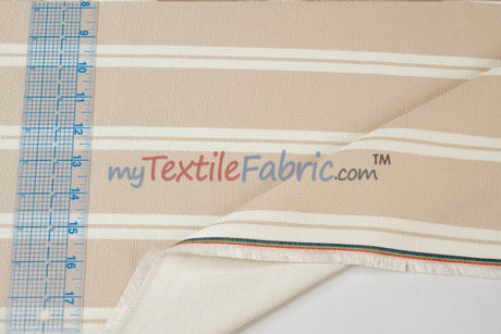 Monarch Stripe Fabric by the Yard | 100% Polyester | 60" Wide |