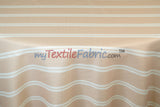 Monarch Stripe Fabric by the Yard | 100% Polyester | 60" Wide |