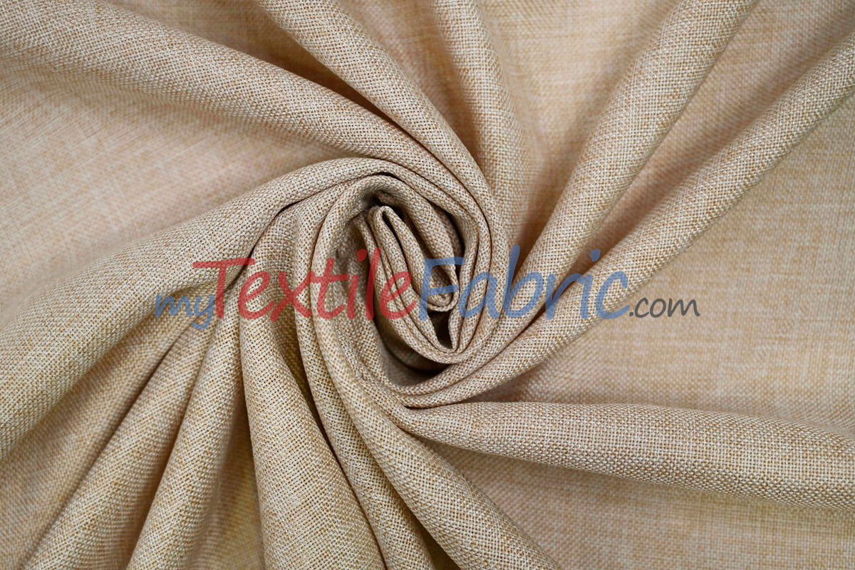 Vintage Linen Fabric | Imitation Burlap Fabric | 60" Wide | Faux Burlap | Vintage Rustic Natural Look Burlap | Washable Burlap Fabric for Decor |