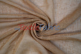 Swiss Sheer Fabric | Linen-Look Sheer Drapery | 130″ Wide | Event & Home Curtains | Available in 15 Colors