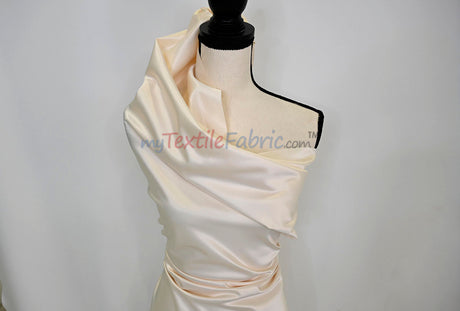 Lamour Satin Fabric | Polyester Matte Satin | Peau De Soie | 60" Wide | Wedding Dress, Tablecloth, Multiple Colors