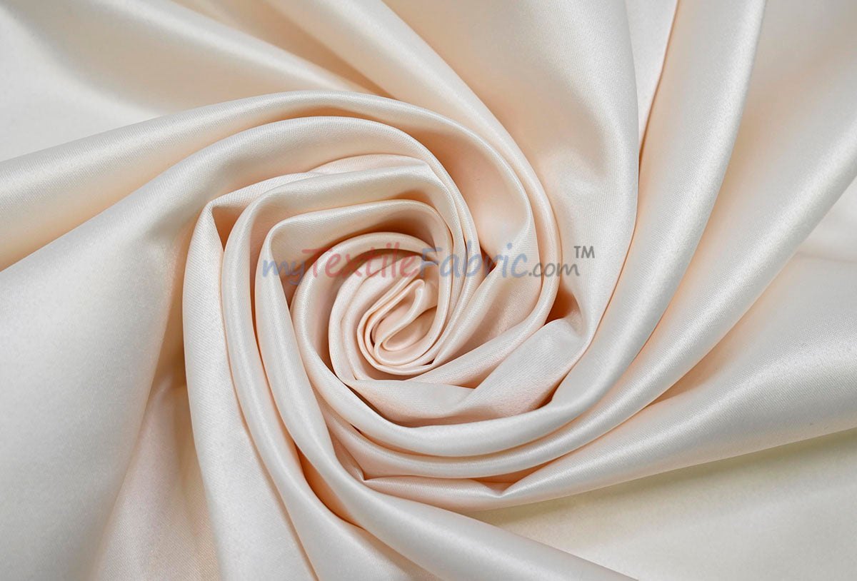 Lamour Satin Fabric | Polyester Matte Satin | Peau De Soie | 60" Wide | Wedding Dress, Tablecloth, Multiple Colors