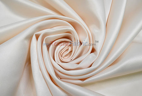 Lamour Satin Fabric | Polyester Matte Satin | Peau De Soie | 60" Wide | Wedding Dress, Tablecloth, Multiple Colors