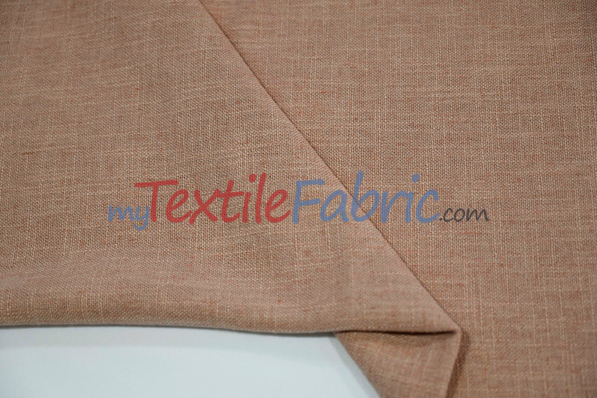 Luxe Linen Fabric | Durable Polyester-Linen Blend | 60" Wide | Upholstery & Apparel & Tablecloth |