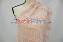 Pleated Ruffle Chiffon Fabric | Lightweight Texture | 100% Polyester | 44/46" Wide