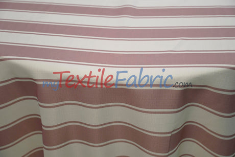 Rustic Linen Stripe Fabric | Yarn-Dyed Stripes | Linen Look | 56/58” Wide | Available in Multiple Colors
