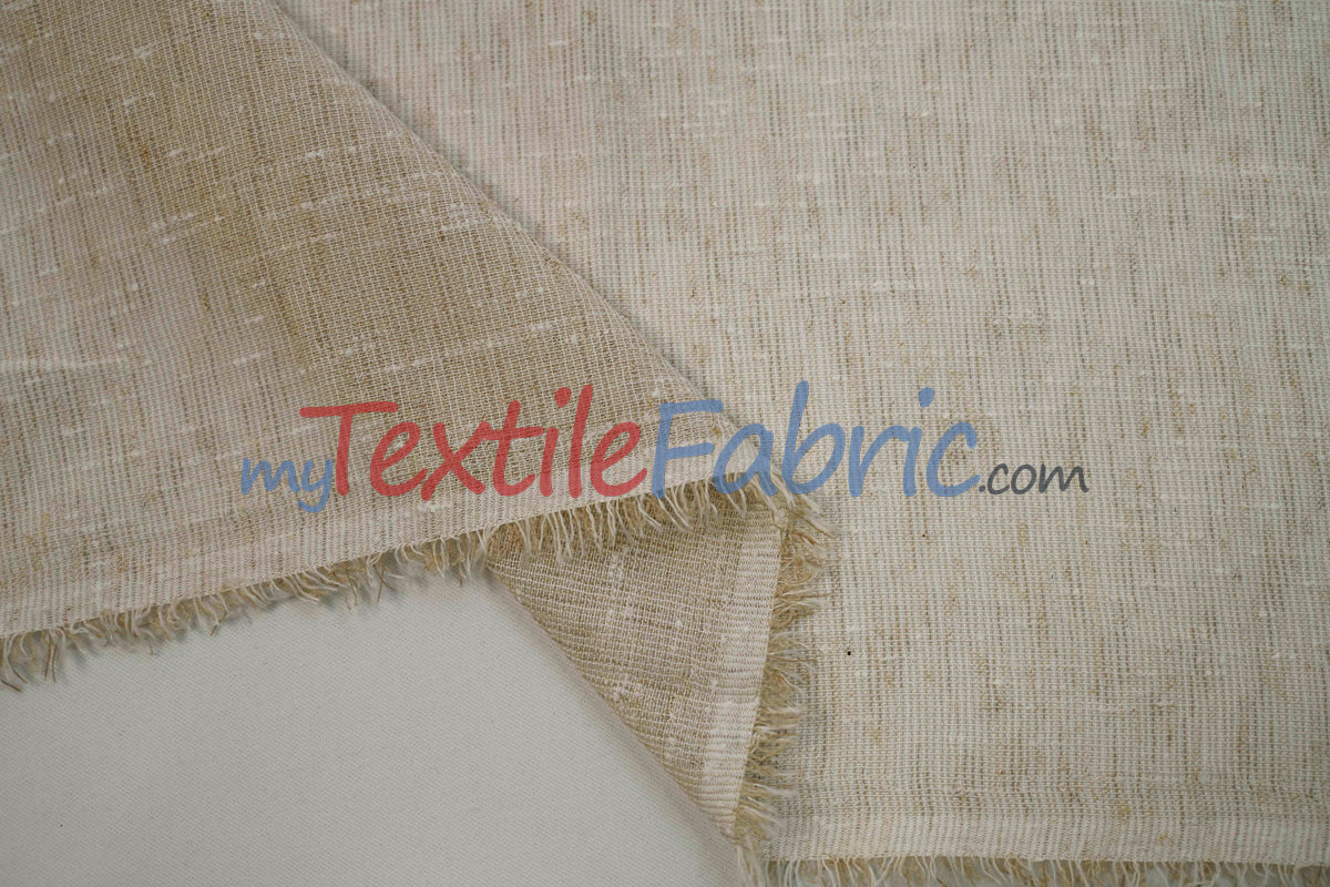 Swiss Sheer Fabric | Linen-Look Sheer Drapery | 130″ Wide | Event & Home Curtains | Available in 15 Colors