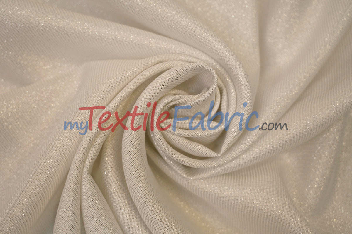 Metallic Vintage Linen Fabric | Imitation Burlap with Metallic Foil | 60" Wide | Washable Burlap Fabric for Decor |