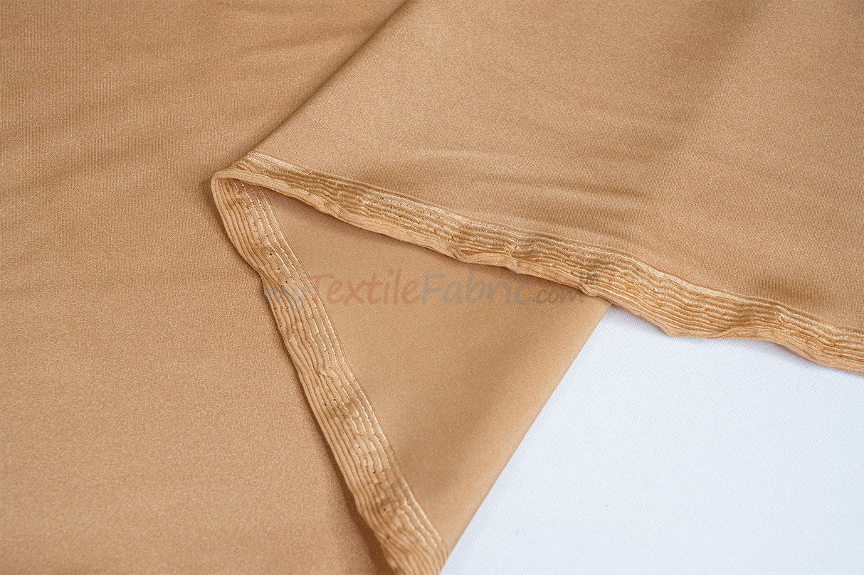 Nylon Spandex 4 Way Stretch Fabric | 60" Width | Great for Swimwear, Dancewear, Waterproof, Tablecloths, Chair Covers | Multiple Colors |