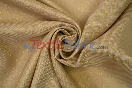 Metallic Vintage Linen Fabric | Imitation Burlap with Metallic Foil | 60" Wide | Washable Burlap Fabric for Decor |