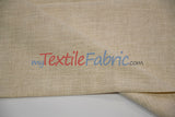 Luxe Linen Fabric | Durable Polyester-Linen Blend | 60" Wide | Upholstery & Apparel & Tablecloth |