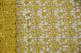 Open Weave Chain Chemical Lace Fabric by the Yard and Wholesale Bolt | 50" Wide |
