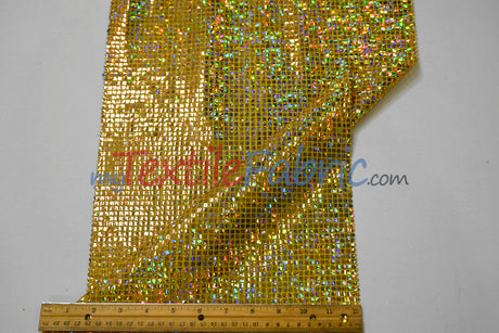 Holographic Mini Square Sequins | 45” Wide | Lightweight Sequin Fabric for Costumes & Apparel