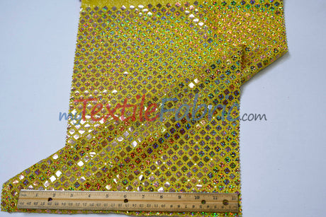 Holographic Shimmer Sequins Fabric | Lightweight & Flowy | 45” Wide | Dazzling Sparkle for Apparel & Costumes