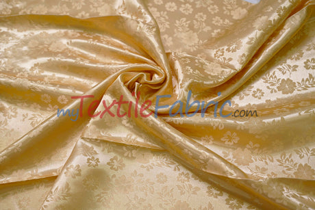 Jasmine Jacquard Fabric | Floral Brocade | 60" Wide | Elegant Formal & Upholstery Fabric