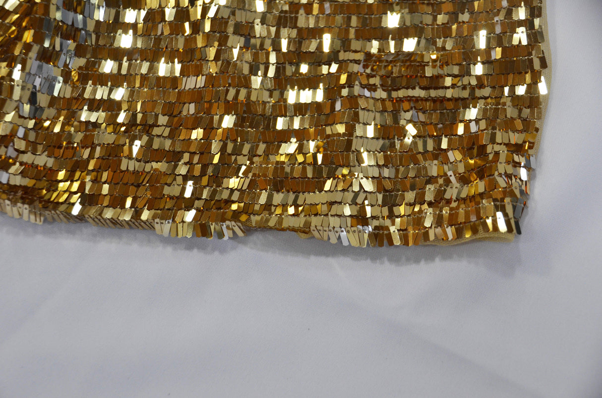 Piano Sequins Fabric | Fringe Sequins | 50/52" Wide | Multiple Colors |