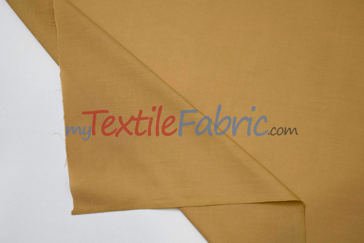 Polyester Cotton Broadcloth Fabric | 60" Wide | Solid Colors | Continuous Yards | Multiple Colors |