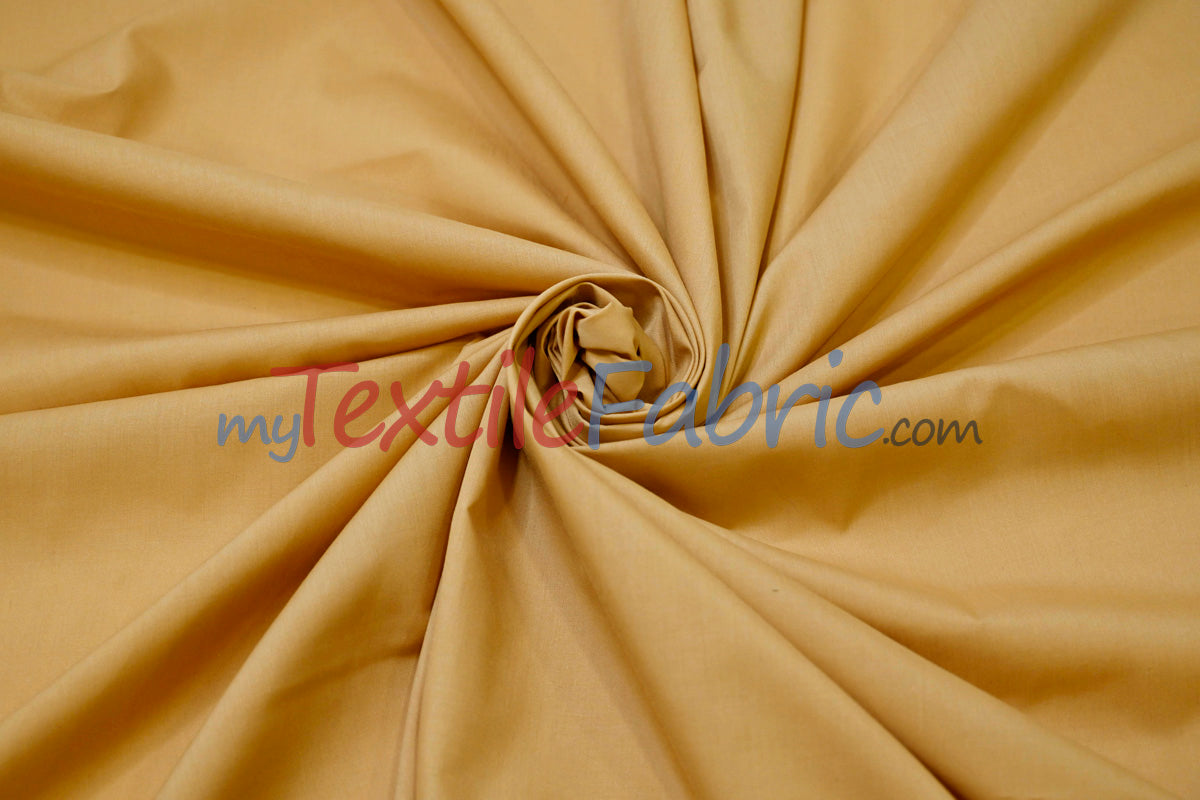 Polyester Cotton Broadcloth Fabric | 60" Wide | Solid Colors | Continuous Yards | Multiple Colors |