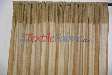 Sparkly Mesh – Metallic Stretch Knit Fabric by the Continuous Yard