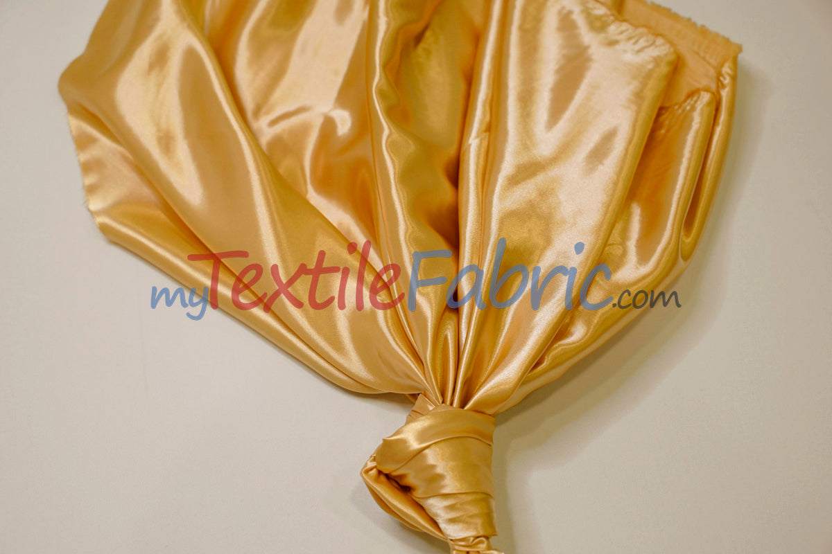 Stretch Charmeuse Satin Fabric | Soft Silky Satin Fabric | 96% Polyester 4% Spandex | Multiple Colors | Yards & Bolts