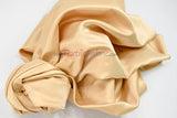 Stretch Matte Satin Peau de Soie Fabric | 60" Wide | Stretch Duchess Satin | Stretch Dull Lamour Satin for Bridal, Wedding, Costumes, Bridesmaid Dress