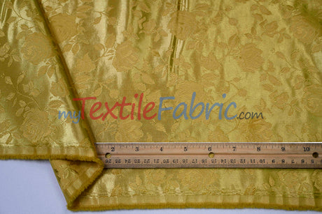 Satin Jacquard | Satin Flower Brocade | 60" Wide | Wholesale Bolt 65 Yards |