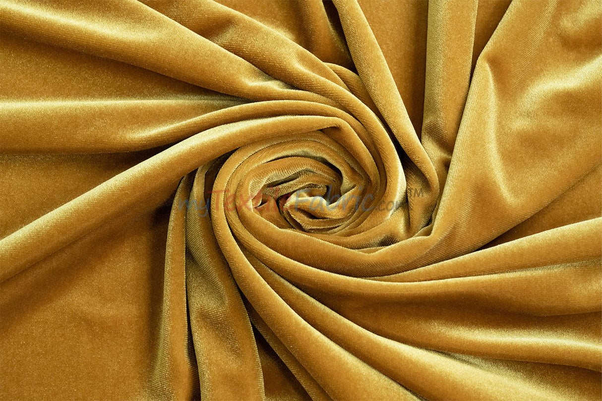 Soft and Plush Stretch Velvet Fabric | Stretch Velvet Spandex | 58" Wide | Spandex Velour for Apparel, Costume, Cosplay, Drapes |