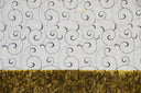 Swirl Organza Fabric | Embroidered Swirl Sheer | 54" Wide | Multiple Colors |