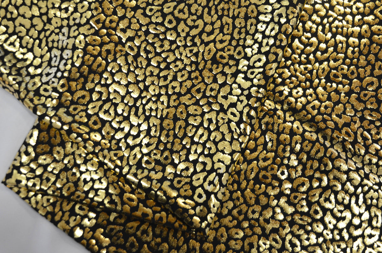 Cheetah Hologram Spandex | 4 Way Stretch Dancewear Fabric | 58/60" Wide | Multiple Colors |