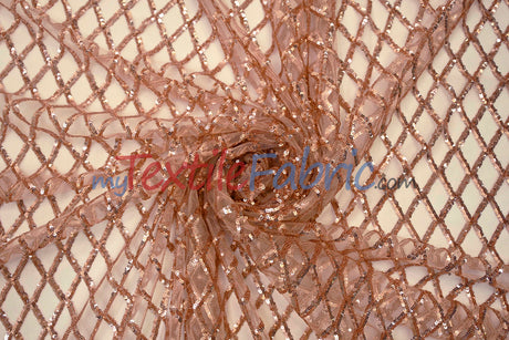 Luxury Glitz Sequins Lace Fabric | Bridal Lace Fabric | 54" Wide | Multiple Colors | Sequins Fabric by the Yard |