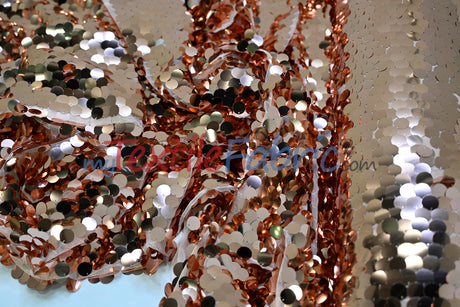 Fish Scale Paillette Sequins Fabric | 9mm Sequins Fabric | 52" Wide | Multiple Colors |