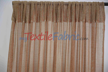 Sparkly Mesh – Metallic Stretch Knit Fabric by the Continuous Yard