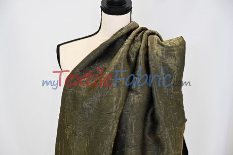 Iridescent Crush Shimmer Fabric | Iridescent Fabric | 54" Wide | Multiple Colors | Yards & Bolts