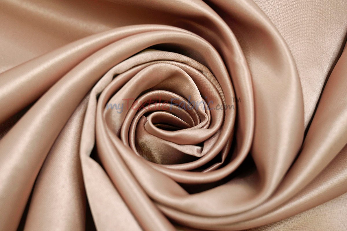 Lamour Satin Fabric | Polyester Matte Satin | Peau De Soie | 60" Wide | Wedding Dress, Tablecloth, Multiple Colors