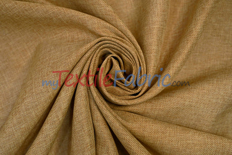 Vintage Linen Fabric | Imitation Burlap Fabric | 60" Wide | Faux Burlap | Vintage Rustic Natural Look Burlap | Washable Burlap Fabric for Decor |