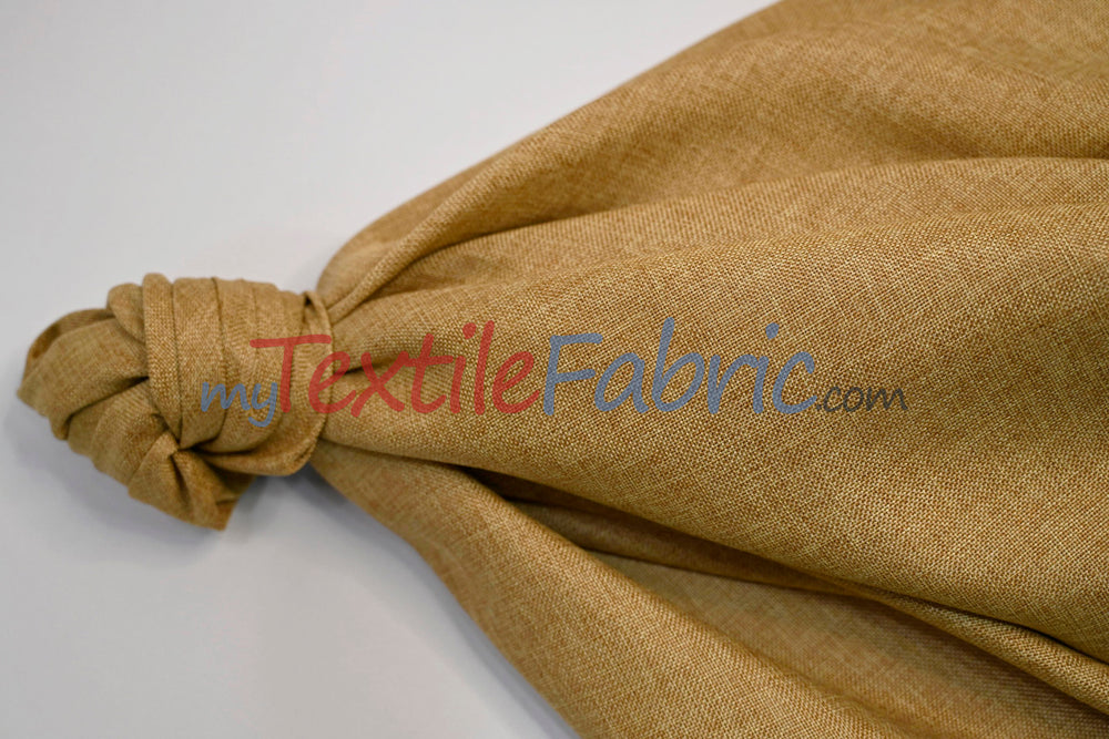 Vintage Linen Fabric | Imitation Burlap Fabric | 60" Wide | Faux Burlap | Vintage Rustic Natural Look Burlap | Washable Burlap Fabric for Decor |