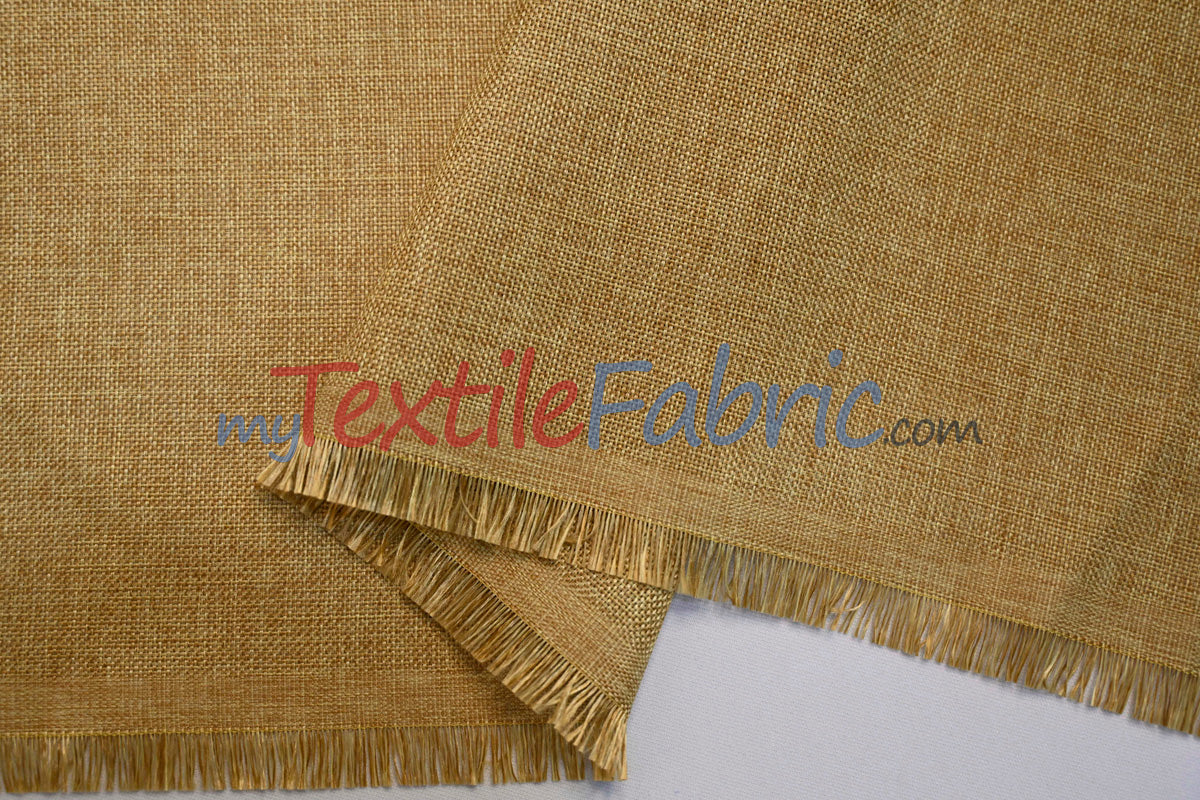 Vintage Linen Fabric | Imitation Burlap Fabric | 60" Wide | Faux Burlap | Vintage Rustic Natural Look Burlap | Washable Burlap Fabric for Decor |