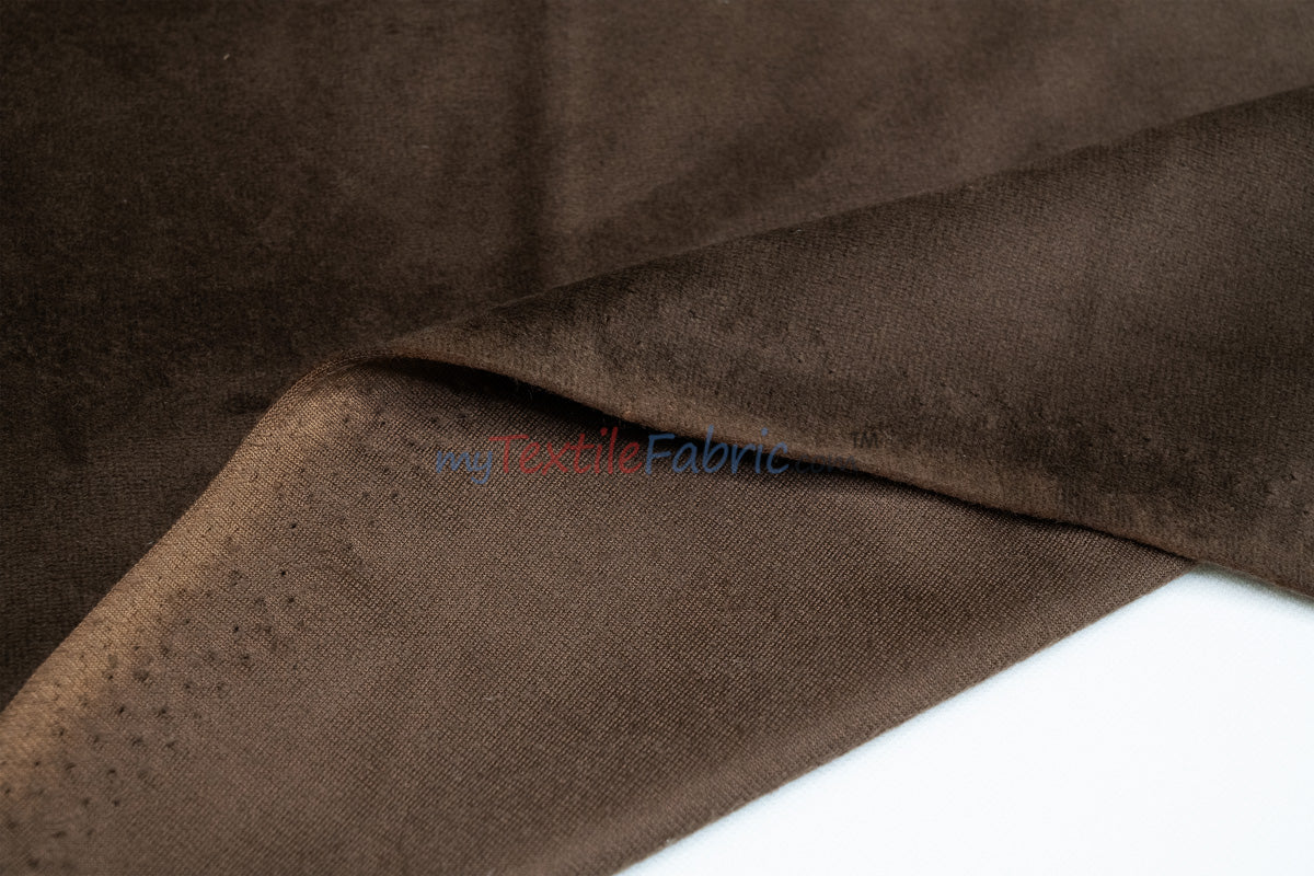 Extra Wide Fire Retardant Drapery Velvet Fabric by the Yard | 118" Wide | Multiple Colors |