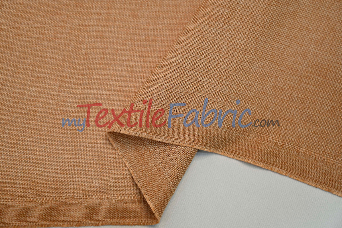 Vintage Linen Fabric | Imitation Burlap Fabric | 60" Wide | Faux Burlap | Vintage Rustic Natural Look Burlap | Washable Burlap Fabric for Decor |
