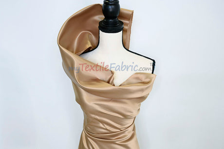 Lamour Satin Fabric | Polyester Matte Satin | Peau De Soie | 60" Wide | Wedding Dress, Tablecloth, Multiple Colors