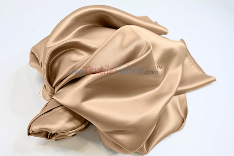 Lamour Satin Fabric | Polyester Matte Satin | Peau De Soie | 60" Wide | Wedding Dress, Tablecloth, Multiple Colors